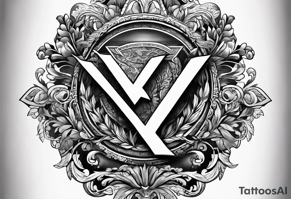A greek letter - large delta tattoo idea