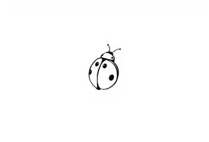 Cute ladybug tattoo idea