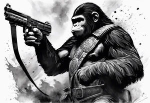 Caeser from the movie planet of the apes tattoo idea