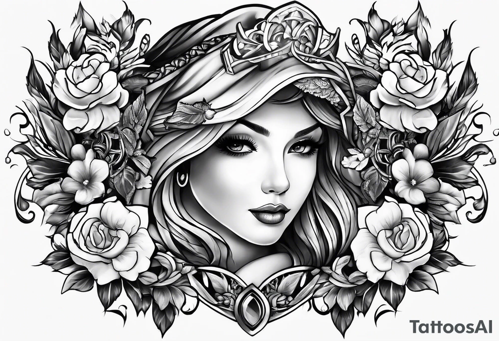 memorium tattoo for a great friend who has passed, with initials GHG tattoo idea