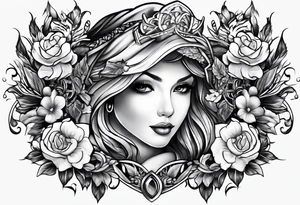 memorium tattoo for a great friend who has passed, with initials GHG tattoo idea