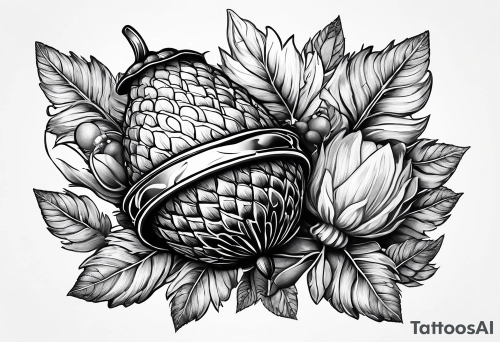 Acorn tattoo idea