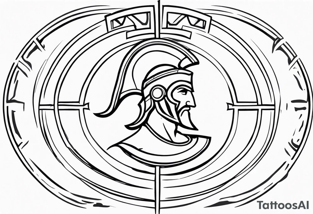 greek spartan symbol tattoo tattoo idea