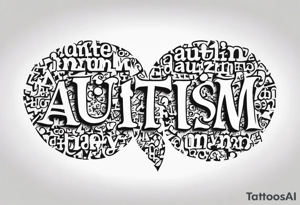 Autism puzzle piece tattoo idea