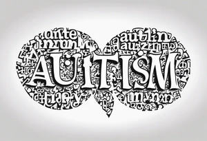 Autism puzzle piece tattoo idea