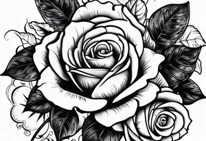 Roses and Elvis Presley tattoo idea