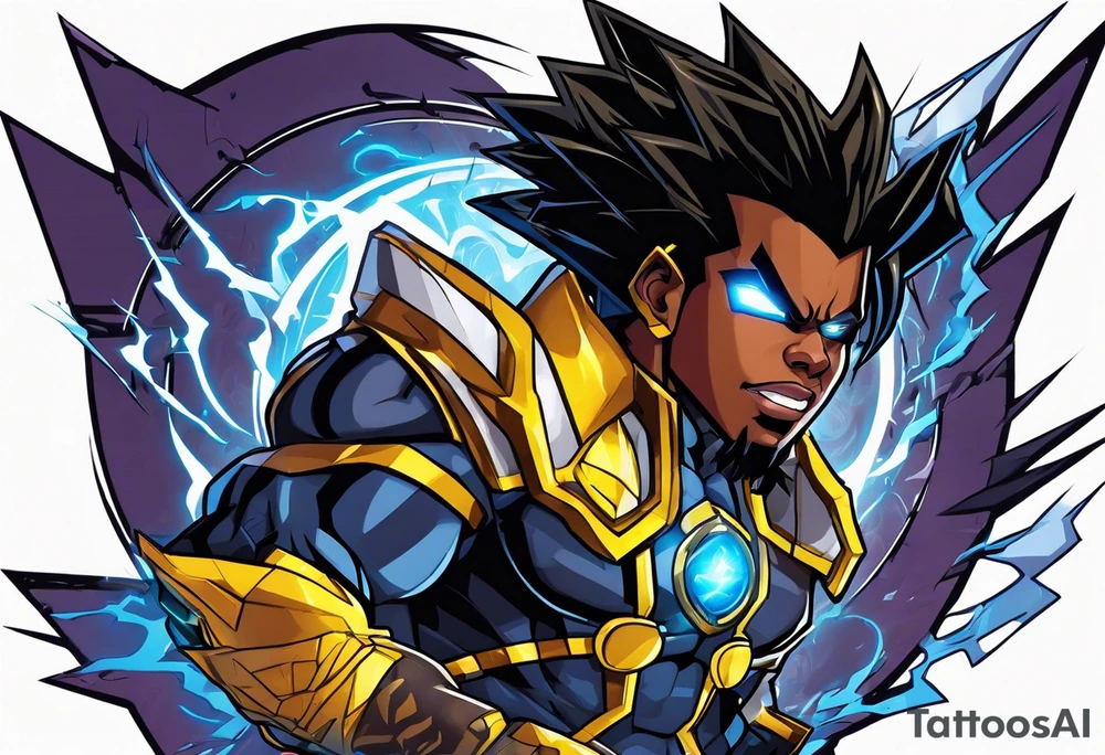 Static shock tattoo idea
