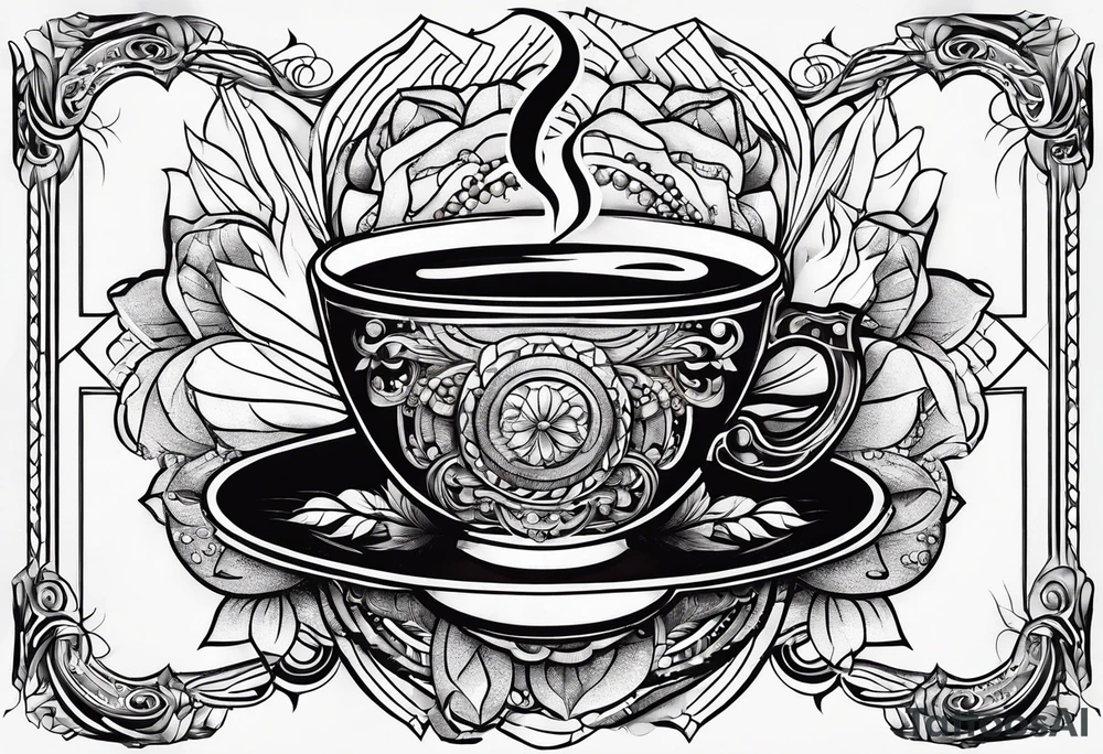 coffee tattoo idea