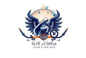 memorial, futuristic, star wars, space, Harley Davidson, skateboarding, camping, puzzle pieces, video games, heaven, god, outdoors, bullets,
Seth J. Carter AKA "Darth Carter"
12/29/88-01/06/2025 tattoo idea