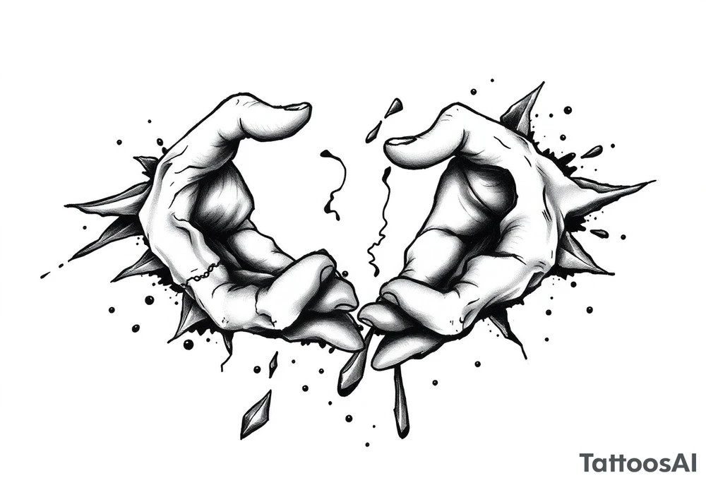 Broken sobriety tattoo idea