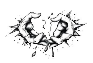 Broken sobriety tattoo idea