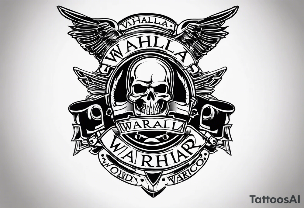 Wounded warrior valhalla tattoo idea
