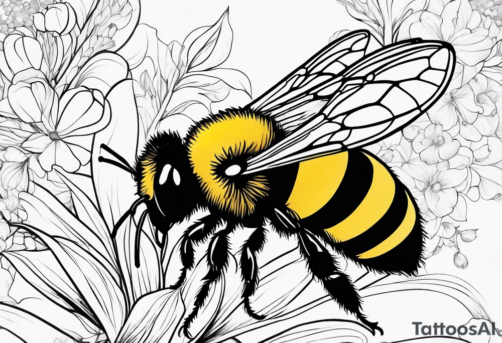 bumble bee tattoo idea