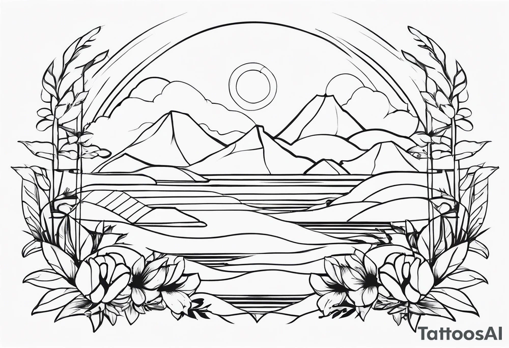 Calm tattoo idea