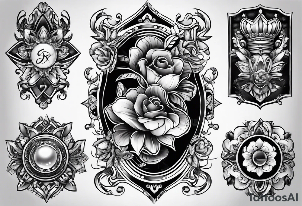 royal flush tattoo idea