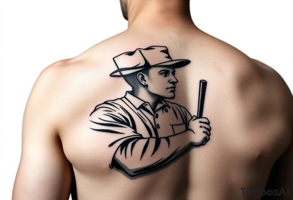 Baseball umpire wearing a chef outfit arm tattoo tattoo idea