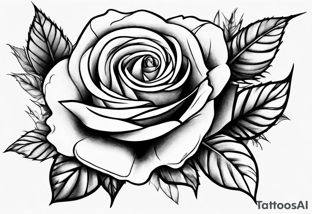 Rose with the name Torri tattoo idea