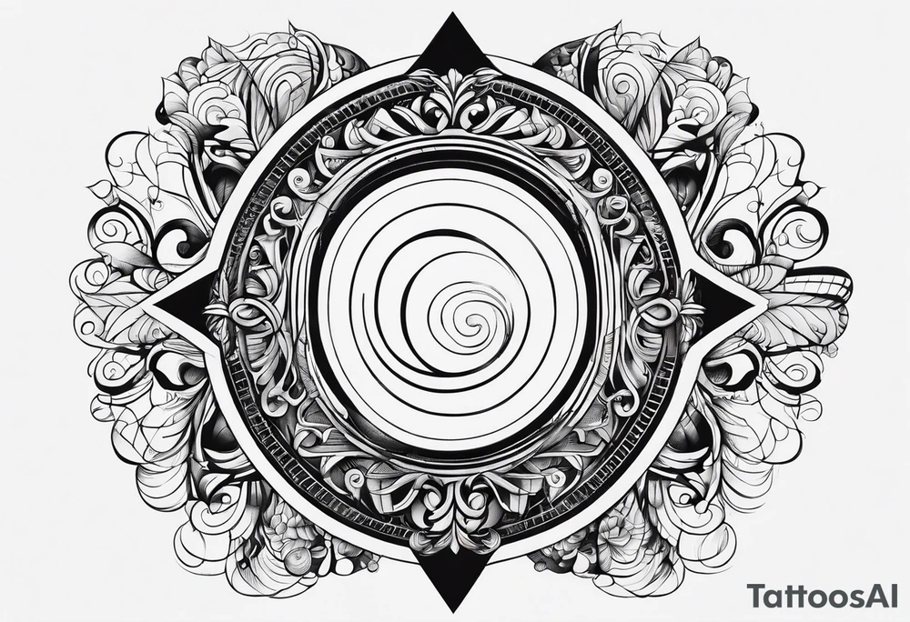 written Fibonacci numbers tattoo idea