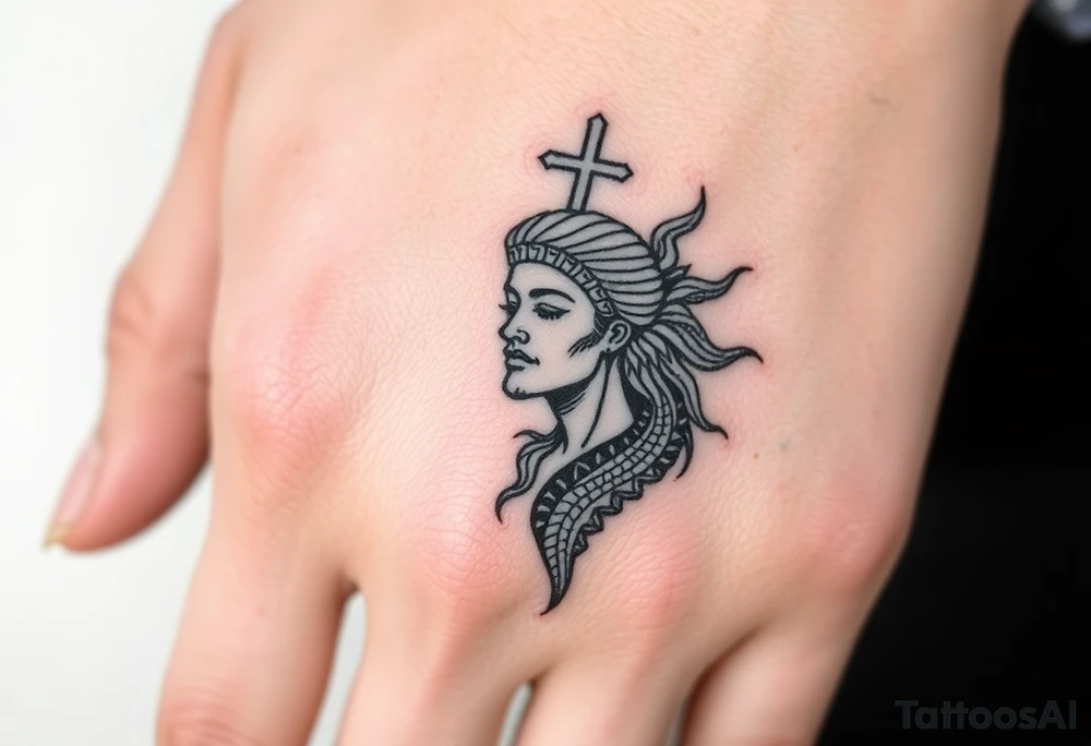 Finding peace in chaos within god tattoo idea