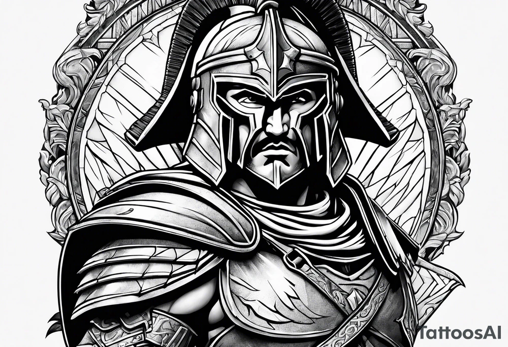 Spartan warriors tattoo idea