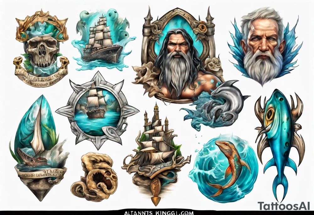 Atlantis kingdom tattoo idea