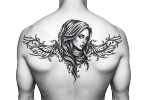 make a full arm sleeve of my deceased mother her name is jalisa tattoo idea