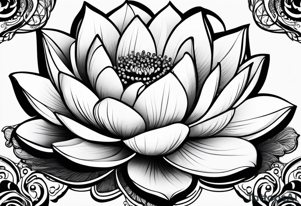 Lotus flower tattoo idea