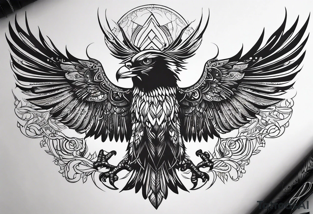 Слон со слоненком висящим на его хоботе tattoo idea