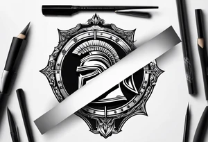 Spartan shield tattoo idea