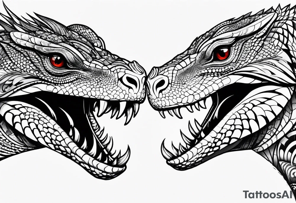 Goanna circling the name Jamal tattoo idea