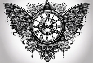 Time, money, clock tattoo idea