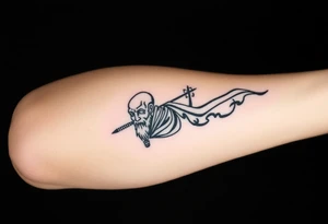 African Warrior and Monk tattoo idea