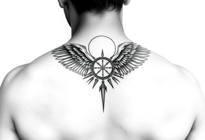 I want icarus the angel who flew too close to the sun on a shoulder tattoo idea