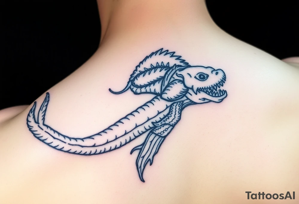 underwater poseidon tattoo idea