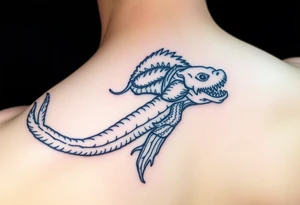 underwater poseidon tattoo idea
