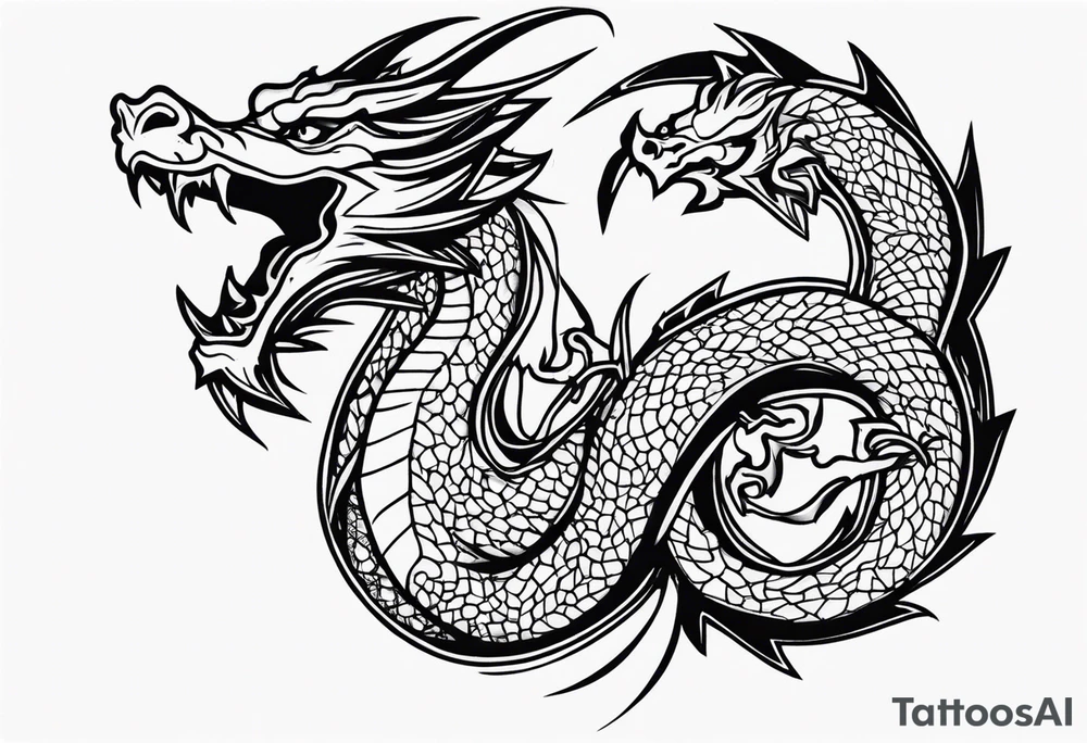 a dragon tattoo idea