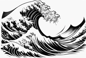 The wave tattoo idea