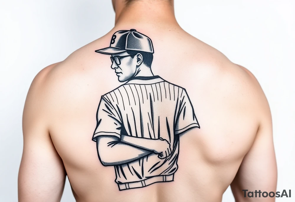 Baseball umpire wearing a chef outfit arm tattoo tattoo idea