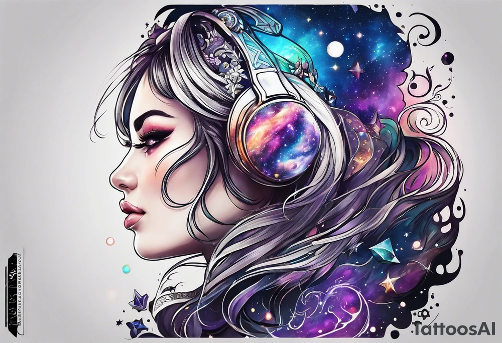 Galaxy tattoo idea
