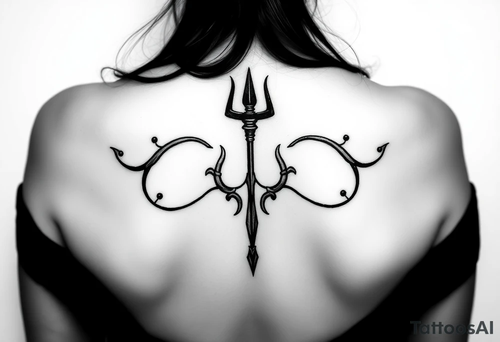 Lord Shiva trishul tattoo idea