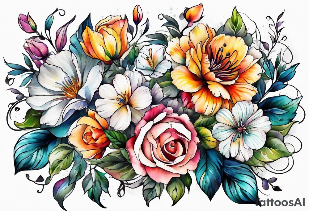 Flower tattoo idea