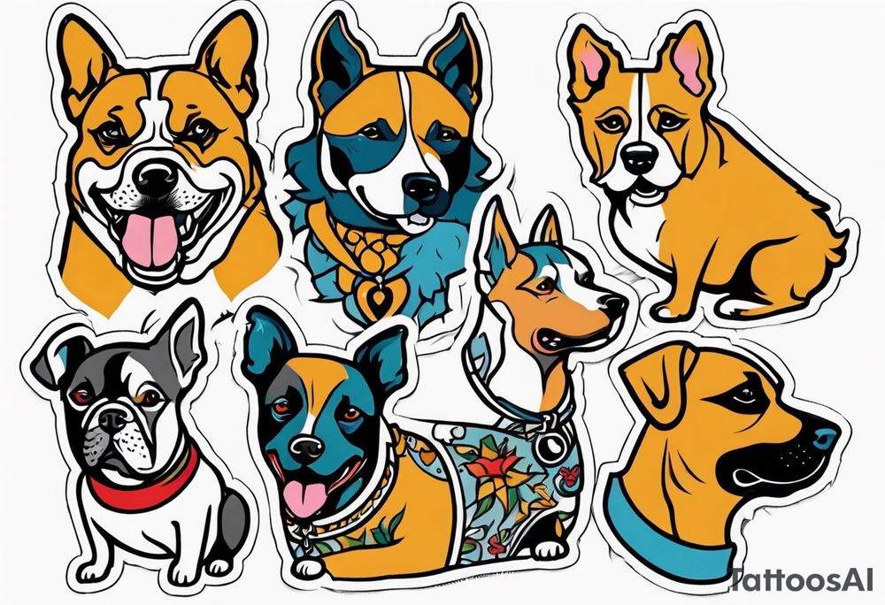 gang dogs tattoo idea