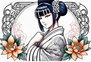 Hinata hyuga gentle fist byakugan tattoo idea