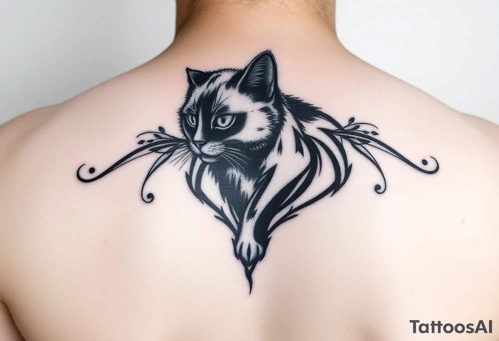 Black Cat tattoo idea