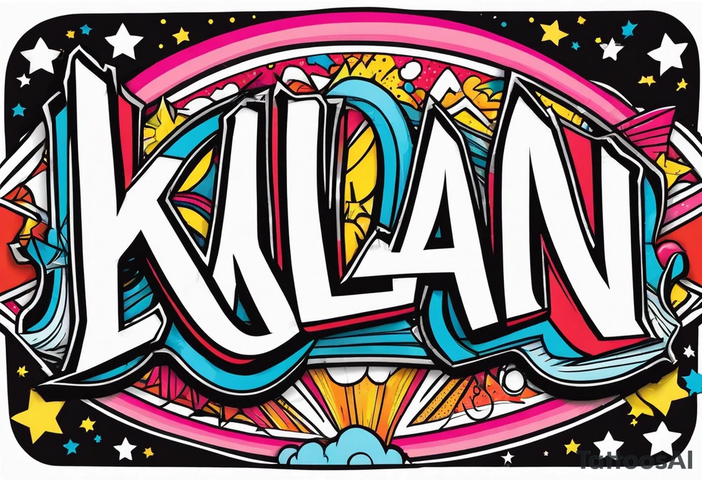 Name tattoo says kalan tattoo idea