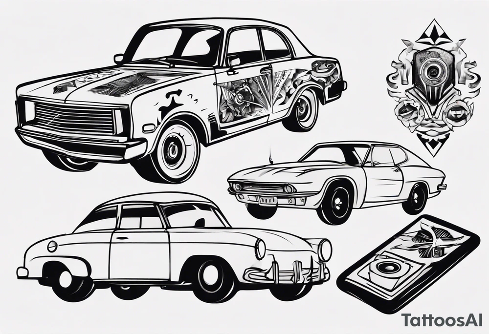 Car part tattoo idea