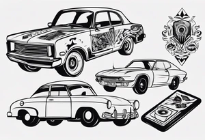Car part tattoo idea