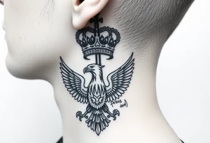 St. George 
Russian imperial crown above the eagle
Russian sabre
The Kremlin or St. Basil's Cathedral scene 
on the side of my neck tattoo idea