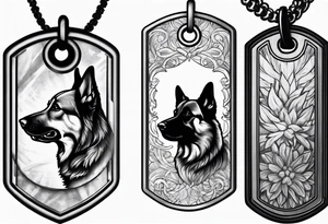 Military dog tags tattoo idea