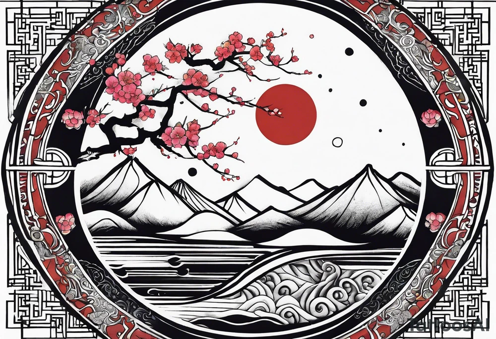 sacred moon tattoo idea